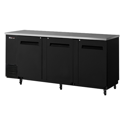 Turbo Air TBB-24-72SB-N6 73.13"W Three-Section Solid Door Back Bar Cooler