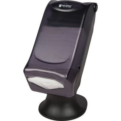 San Jamar H5005STBK Full Fold Countertop Napkin Dispenser Translucent Black Pearl