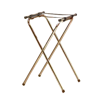 American Metalcraft TRSD1815 31" H Black Deluxe Tray Stand