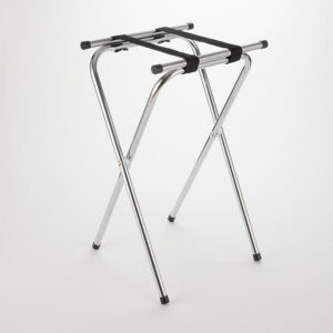 American Metalcraft TRSD1815 31" H Black Deluxe Tray Stand