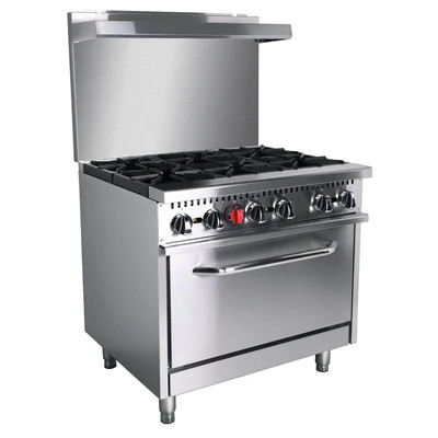 Admiral Craft BDGR-36/NG 36" Natural Gas Black Diamond Range - 208,000 BTU