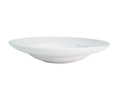 CAC China RCN-130 12" Dia. 22 Oz. Super White Porcelain Round RCN Specialty Mediterranean Pasta Bowl (1 Dozen)