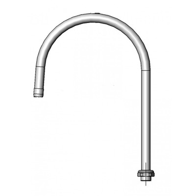 T&S Brass 5SP-09 Equip Nozzle 9" swivel gooseneck 14" H 7" clearance