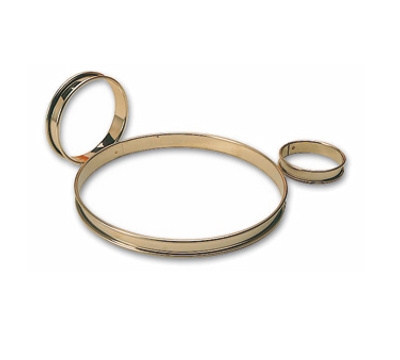Matfer Bourgeat 371701 2.37&quot; ID x 0.62&quot;H Stainless Steel Round Tart Ring - 1 Pack