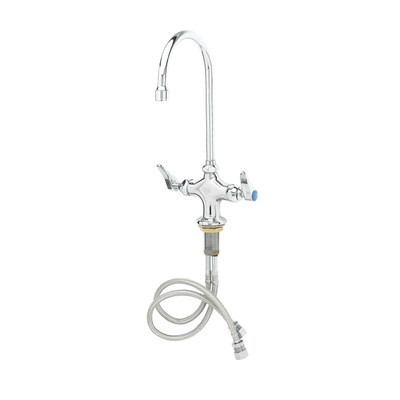 T&amp;S Brass B-0300 Double Pantry Faucet single hole deck mount