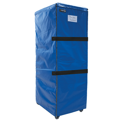 Cres Cor 5234 083 22" W x 30" D x 70" H Blue Vinyl Full Height Insulated Ice Cold Blanket
