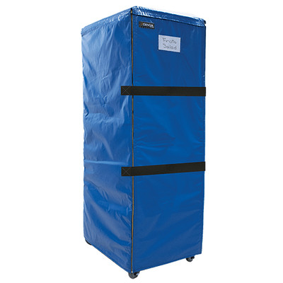 Cres Cor 5234 083 22" W x 30" D x 70" H Blue Vinyl Full Height Insulated Ice Cold Blanket