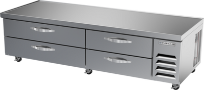 Beverage Air WTRCS84HC 84"W Four Drawer Worktop Cook Stand Refrigerator