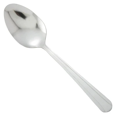 Winco 0081-03 7" 18/0 Stainless Steel Dinner Spoon (24 Pieces Per Pack)