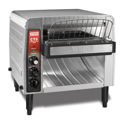 Waring CTS1000B 19.25&quot; W Horizontal Electric Commercial Conveyor Toasting System - 208 Volts 2700 Watts