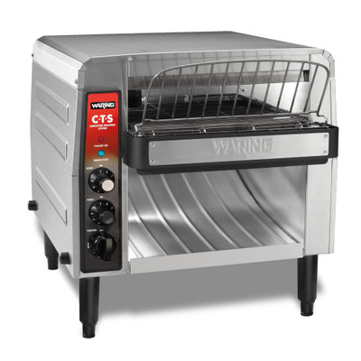 Waring CTS1000B 19.25" Horizontal Electric Commercial Conveyor Toaster, 208V, 2700W