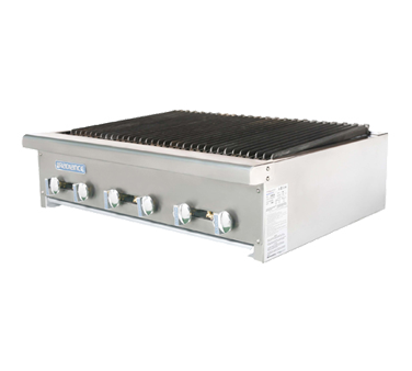Turbo Air TARB-36-LP 36" Liquid Propane Countertop Radiance Charbroiler - 90,000 BTU