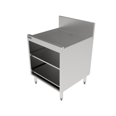 Perlick TSF24SC-GR-STK 24&quot; W x 24&quot; D Stainless Steel Underbar Glass Rack Storage Cabinet