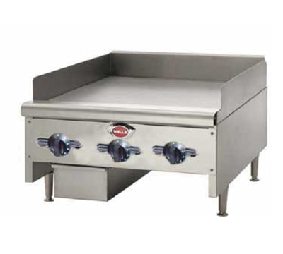 Wells HDTG-3630G 35.75" Natural Gas Countertop Griddle - 90,000 BTU