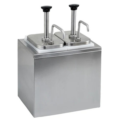 Winco PKTS-2D Condiment Dispenser Countertop 2 qt. (1 Set)