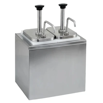 Winco PKTS-2D Condiment Dispenser Countertop 2 qt. (1 Set)