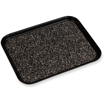 Dinex DXSMC1418NSM03 14" X 18" Black With Black Marble Fiberglass Patient Tray