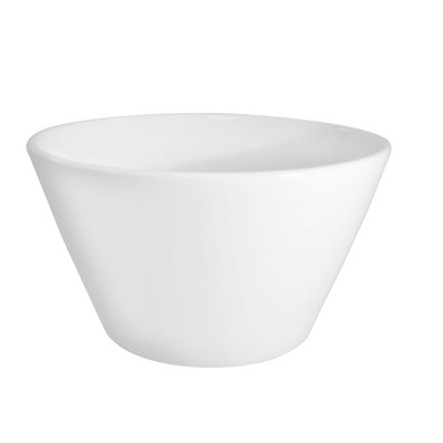 CAC China 101-V5 16 Oz. Super White Porcelain Round Accessories Soup Bowl (3 Dozen Per Case)