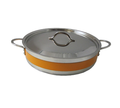Bon Chef 60032CFORANGE 9 Qt. Stainless Steel Classic Country French Pot