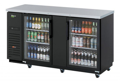 Turbo Air TBB-3SG-N 69"W Two-Section Solid Door Back Bar Cooler