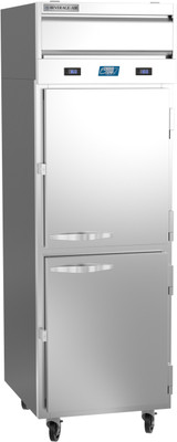 Beverage Air CT12-12HC-1HS 26.63" W Two-Section Solid Door Reach-In Cross-Temp Convertible Refrigerator/Freezer