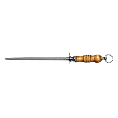 Dexter 7281 12" x 1/2" Butcher Steel with Hardwood Handle