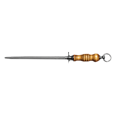 Dexter 7281 12" x 1/2" Butcher Steel with Hardwood Handle