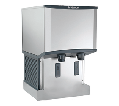 Scotsman HID525AWX-1 Meridian 500 Lbs. Stainless Steel Air Cooled Nugget Ice and Water Dispenser - 115 Volts