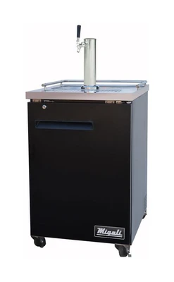 Migali C-DD23-1-HC 23.5"W Single-Section Solid Door Direct Draw Beer Cooler