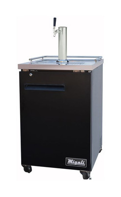 Migali C-DD23-1-HC 23.5"W Single-Section Solid Door Direct Draw Beer Cooler