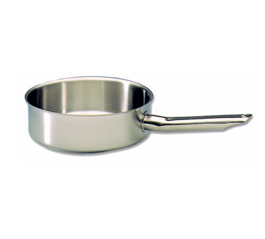Matfer Bourgeat 696024 9.5" 2.75 Qt. Stainless Steel and Aluminum Bourgeat Excellence Saute Pan