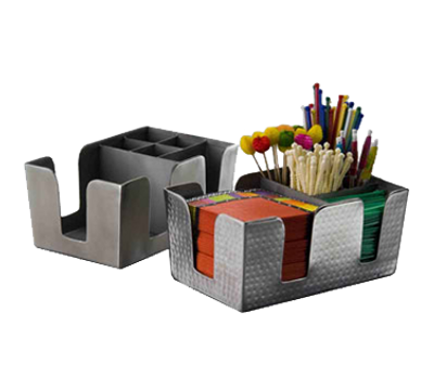 American Metalcraft BARS7 8.5W x 5.75"D x 4.5H Stainless Steel Bar Organizer