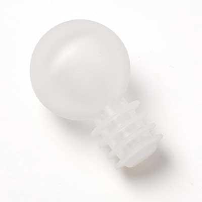 American Metalcraft GSF2 1.75&quot; Dia. x 2.75&quot; H Glass and Silicone Bottle Stopper