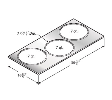 Wells 22589 12" x 27" Adapter Top