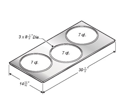Wells 22589 12" x 27" Adapter Top