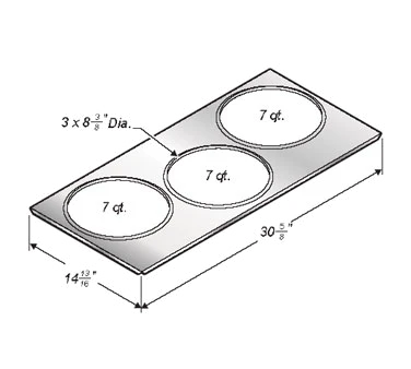 Wells 22589 12" x 27" Adapter Top