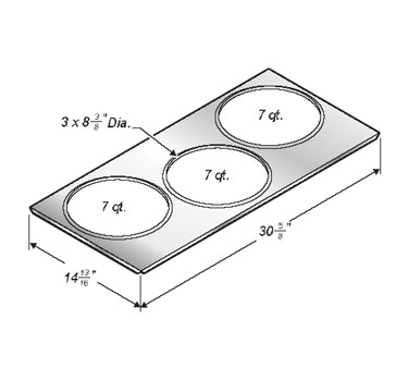 Wells 22589 12" x 27" Adapter Top
