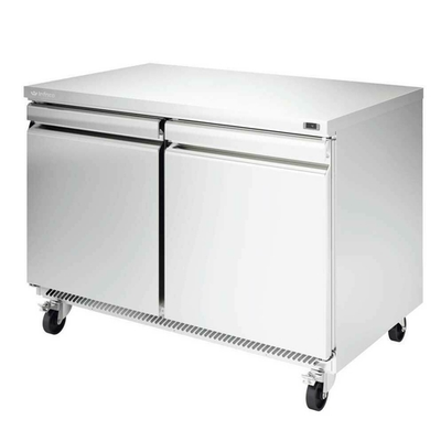 Infrico USA IUC-UC48F 48.25"W Two-Section Solid Door Undercounter Freezer