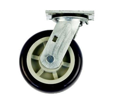 New Age C510 6" Dia Polyurethane Wheel Tread Swivel Plate Caster