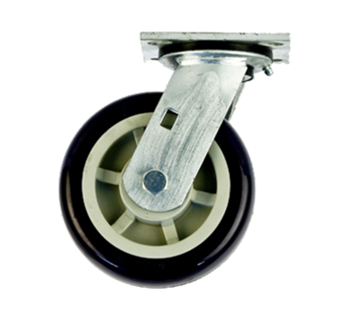 New Age C510 6&quot; Dia Polyurethane Wheel Tread Swivel Plate Caster