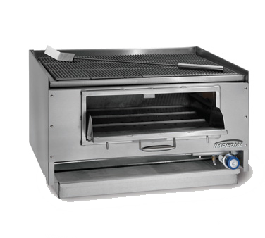 Imperial MSQ-30 30" Gas Countertop Mesquite Wood Broiler - 20,000 BTU