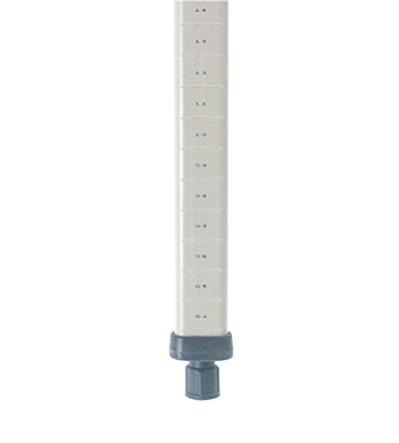 Metro Mx74P Polymer Trilobal Post 74-3/16"H or With A Dolly Corrosion Proof All Polymer Construction