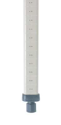 Metro Mx74P Polymer Trilobal Post 74-3/16"H or With A Dolly Corrosion Proof All Polymer Construction