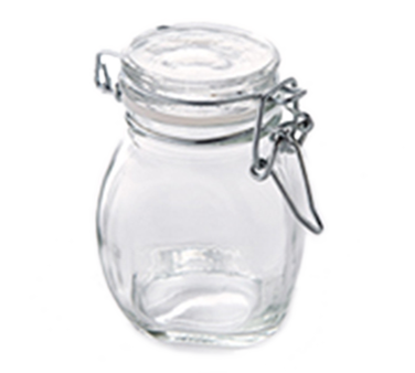 American Metalcraft HMMJ3 3.5 Oz. Clear Glass Mini Mason Jar