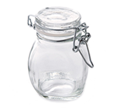 American Metalcraft HMMJ3 3.5 Oz. Clear Glass Mini Mason Jar