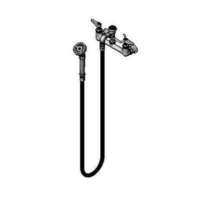 T&amp;S Brass B-0168 Spray Assembly wall mounted mixing faucet with 8"