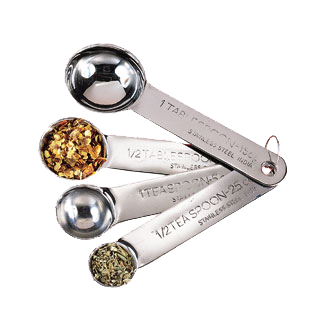 American Metalcraft MSSF75 Stainless Steel Measuring Spoon Set