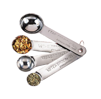 American Metalcraft MSSF75 Stainless Steel Measuring Spoon Set