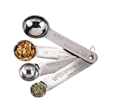 American Metalcraft MSSF75 Stainless Steel Measuring Spoon Set