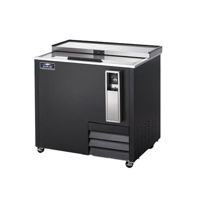 Arctic Air AUB36R 36.8"W All Black Stainless Steel Horizontal Bottle Cooler